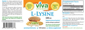 L-Lysine 500 mg