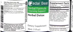 Label for Herbal Detox