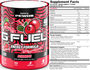 G Fuel PewDiePie