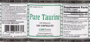 Pure Taurine 500 mg