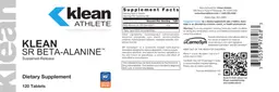 Label for Klean SR Beta-Alanine