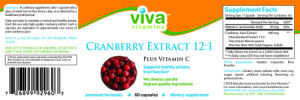 Cranberry Extract 12:1 Plus Vitamin C