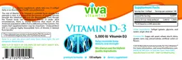 Label for Vitamin D-3 5,000 IU
