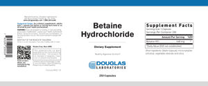 Label for Betaine Hydrochloride