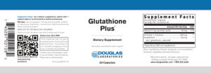 Label for Glutathione Plus