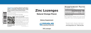 Zinc Lozenges Natural Orange Flavor