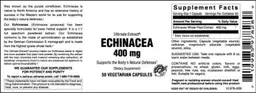 Label for Echinacea 400 mg