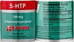 Label for 5-HTP 100 mg