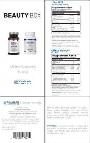 Label for Quell Fish Oil EFA Plus