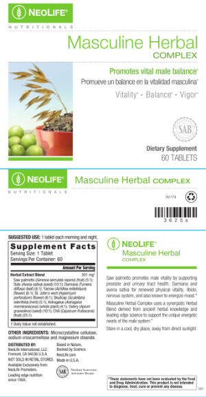 Masculine Herbal Complex