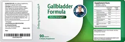 Label for Gallbladder Formula Extra Strength