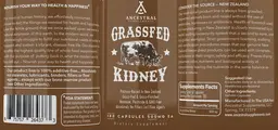 Label for Grassfed Kidney