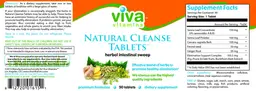 Label for Natural Cleanse Tablets