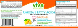 Label for Omega 3 Fatty Acids Extra Strength
