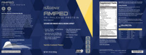 AMPED Tri-Release Protein Vanilla Custar