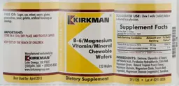 B-6/Magnesium Vitamin/Mineral Chewable Wafers