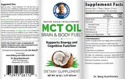 Label for MCT Oil