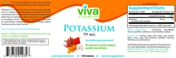 Label for Super Potassium 99 mg