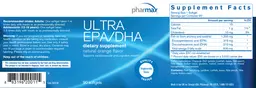 Label for Ultra EPA/DHA Natural Orange Flavor