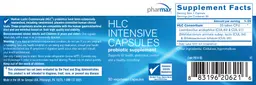 Label for HLC Intensive Capsules