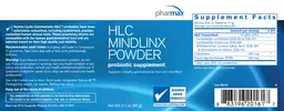 Label for HLC MindLinx Powder
