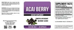 Label for Acai Berry