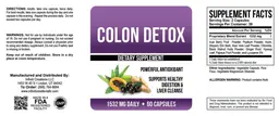 Label for Colon Detox