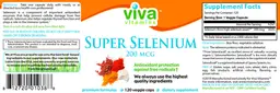 Label for Super Selenium 200 mcg