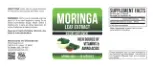 Label for Moringa Leaf Extract 1200 mg Daily