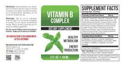 Label for Vitamin B Complex