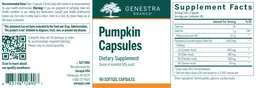 Label for Pumpkin Capsules