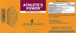 Label for Athlete's Power