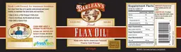 Label for Fresh Flax Oil