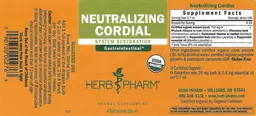 Label for Neutralizing Cordial