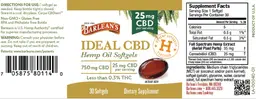 Label for Ideal CBD 25 mg