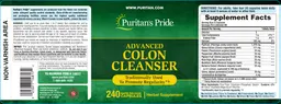 Label for Advanced Colon Cleanser