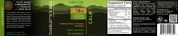 Label for Calm Lemon Lime Flavor