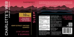 Label for Sleep Raspberry Flavor