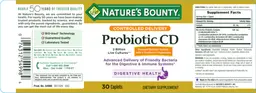 Label for Probiotic CD
