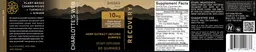 Label for Recovery Ginger Flavor