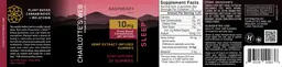 Label for Sleep Raspberry Flavor