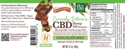 Label for CBD Hemp Oil Chocolate Mint