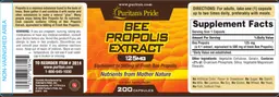 Label for Bee Propolis Extract 125 mg