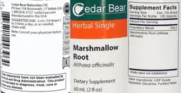 Label for Marshmallow Root