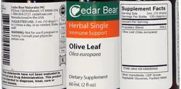 Label for Olive Leaf