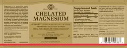Label for Chelated Magnesium