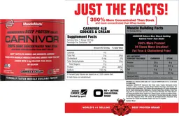 Label for Carnivor Cookies & Cream