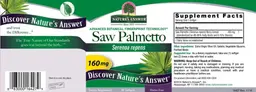 Label for Saw Palmetto 160 mg