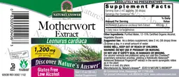 Label for Motherwort Extract