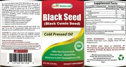 Label for Black Seed
